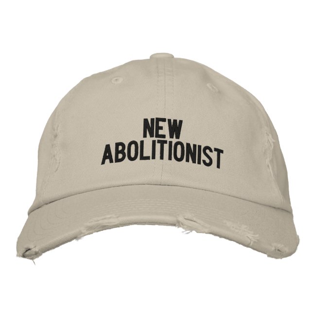 Casquette Brodée Nouveau abolitionniste (Devant)