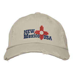 Casquette Brodée Nouveau-Mexique État Drapeau