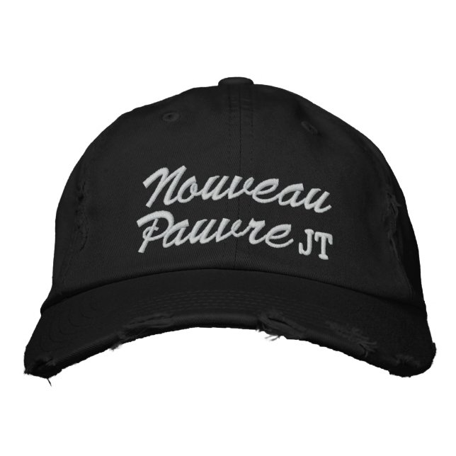 Casquette Brodée Nouveau Pauvre (pauvre) - SRF (Devant)