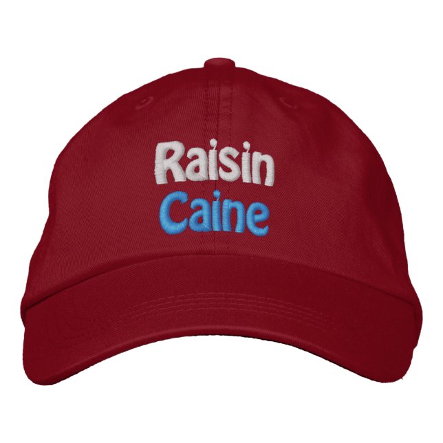 Casquette Brodée Nouveauté amusante Golf politique Style RAISIN CAI (Devant)