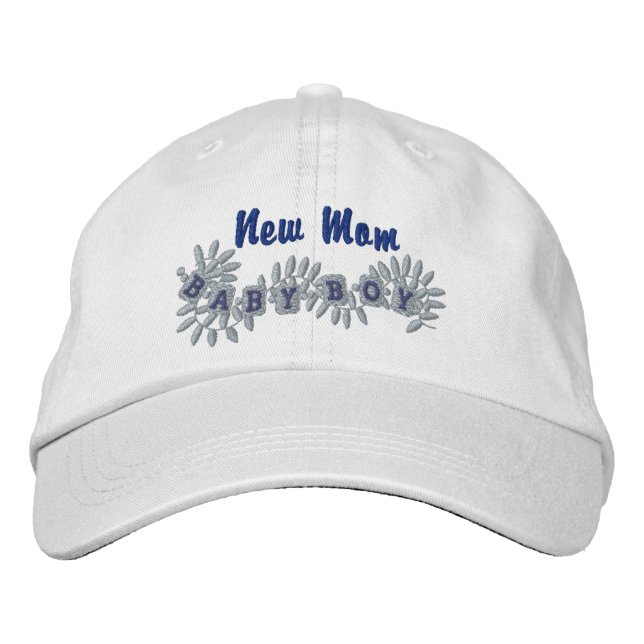 Casquette Brodée Nouvelle maman - Garçon (Devant)