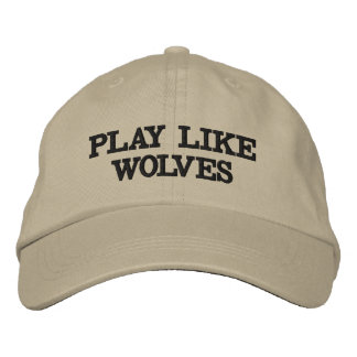 CASQUETTE BRODÉE NOUVELLE VAUT LA PEINE ! "JOUER COMME DES LOUPS" E