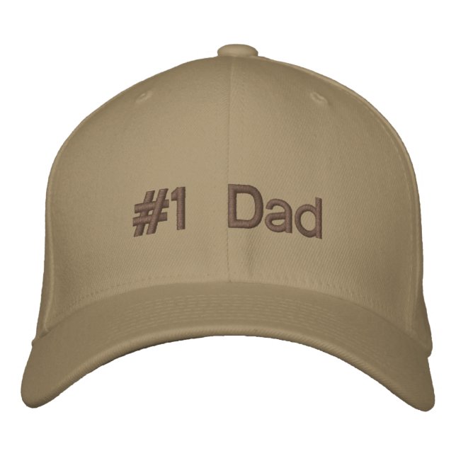 Casquette Brodée Numéro 1 papa (Devant)
