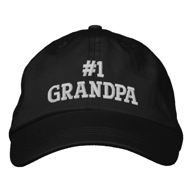 Casquette Brodée Numéro un grand-père  (Devant)