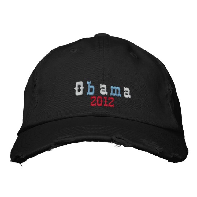 Casquette Brodée Obama 2012 (Devant)