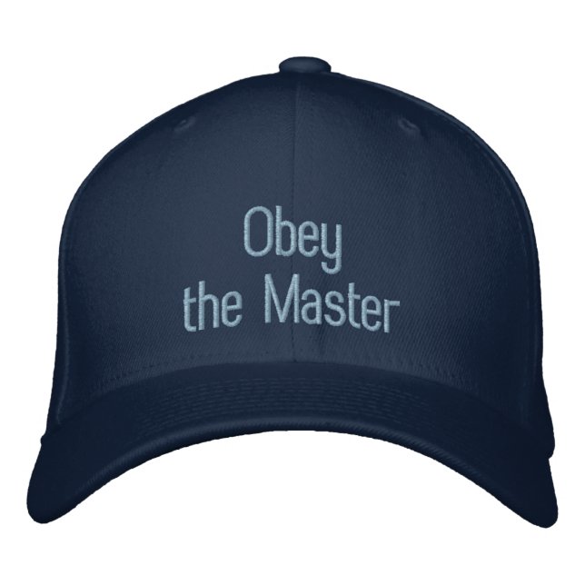 Casquette Brodée Obey, le maître de l'entraînement de chien Nom com (Devant)