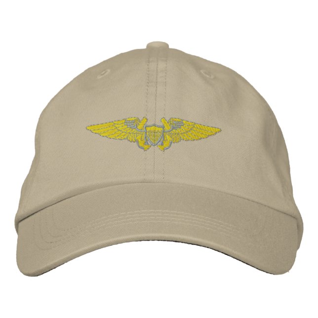 Casquette Brodée Officier de vol de la marine (Devant)