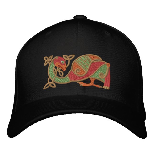 Casquette Brodée Oiseau celtique (Devant)