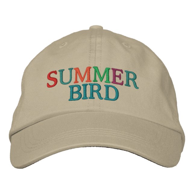 Casquette Brodée Oiseau d'été (Devant)