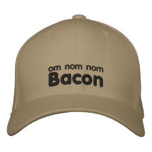 Casquette Brodée OM NOM NOM BACON Love