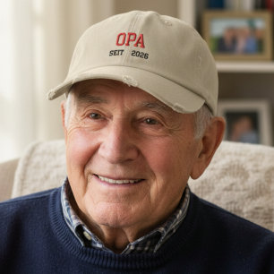 Casquette Brodée Opa seit 2026 - Grand-père allemand