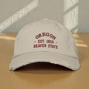 Casquette brodée Oregon Est 1859 Beaver State