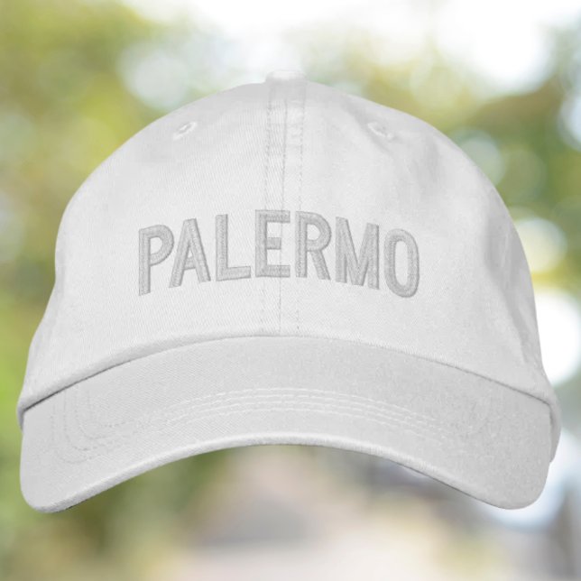 Casquette Brodée Palermo Embroidered Hat (Palermo Embroidered Hat - Italian Sicilian heritage Travel lover gift)