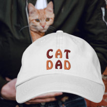 PAPA CHAT Typographie Orange et Marron