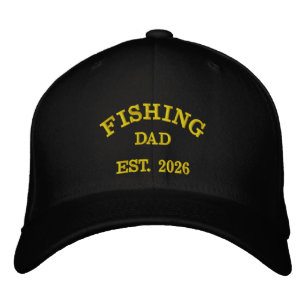 Casquette Brodée Papa Pêcheur Établ. 2026 Design Brodé