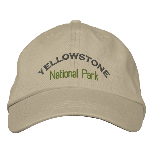 Casquette Brodée Parc national de Yellowstone (Devant)