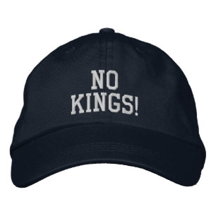 Casquette Brodée PAS DE ROIS ! (vous pouvez modifier les mots)
