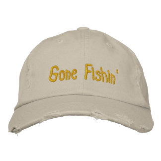 Casquette Brodée Pêche terminée