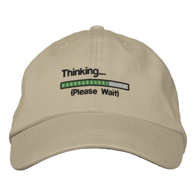 Casquette Brodée Penser... Veuillez patienter (Devant)