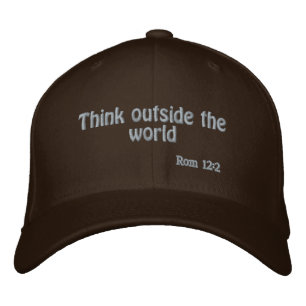 Casquette Brodée Pensez en dehors de la Personnaliser du monde