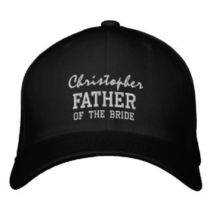 Casquette Brodée PÈRE de la BRIDE Nom personnalisé V001