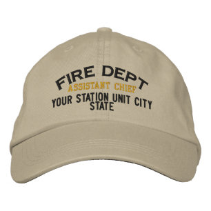 Casquette Brodée Personalizable Assistant Chief Firefighter Hat