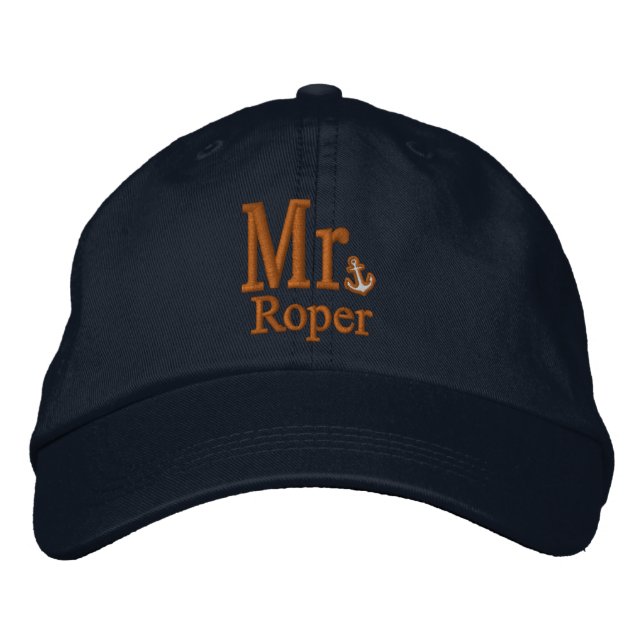 Casquette Brodée Personalize Mr & Mrs Embroidery Embroidered Cap (Devant)