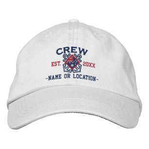 Casquette Brodée Personalized Crew Nautical Australia Embroidery