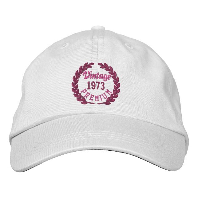 Casquette Brodée Personalized Your YEAR Premium Laurels Embroidery (Devant)