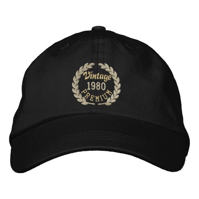Casquette Brodée Personalized Your YEAR Premium Laurels Embroidery (Devant)