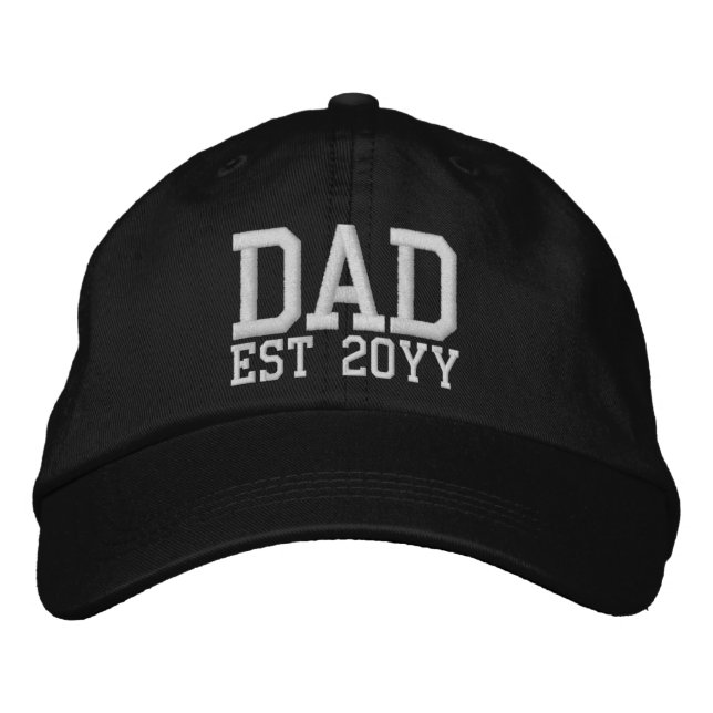 Casquette Brodée Personnalisé Nouveau père établi père est année pa (Devant)