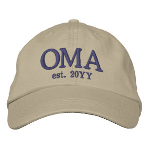 Casquette Brodée Personnalisé Oma Est. Cadeaux pour grand-mère