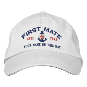 Casquette Brodée Personnalisé Votre Nom Année Première Mate Star An
