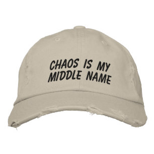 Casquette Brodée Personnalité Chaos Drôle Humour Sarcastique Relata