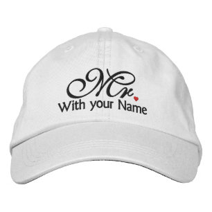 Casquette Brodée Personnalized M. Husband Groom His Hers Newly Weds