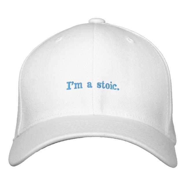 Casquette Brodée Philosophie stoïque (Devant)