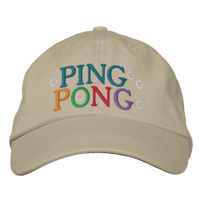 CASQUETTE BRODÉE PING PONG (Devant)