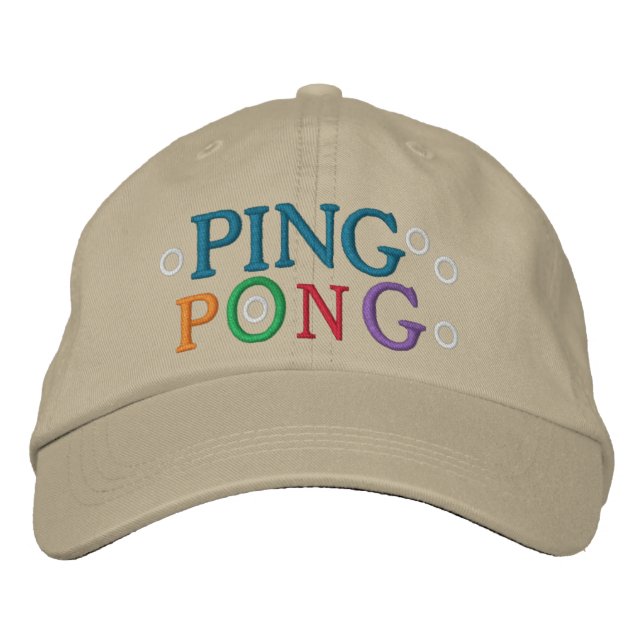 CASQUETTE BRODÉE PING PONG (Devant)