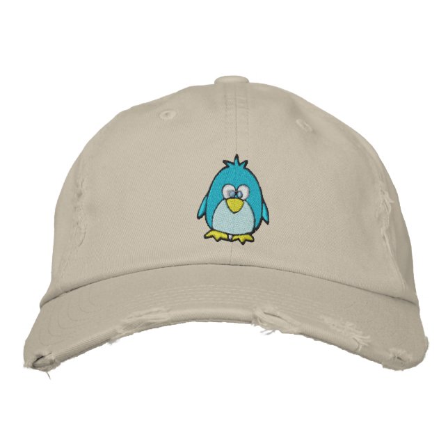 Casquette Brodée pingouin mignon (Devant)