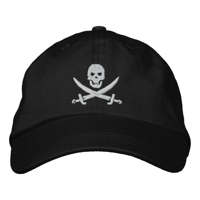 Casquette Brodée Pirate (Devant)