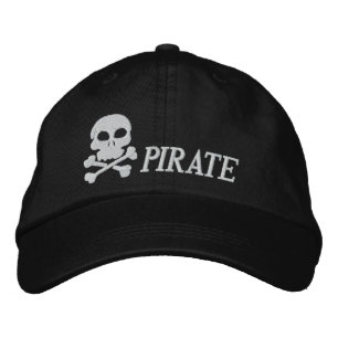 Casquette Brodée Pirate crâne et os croisés