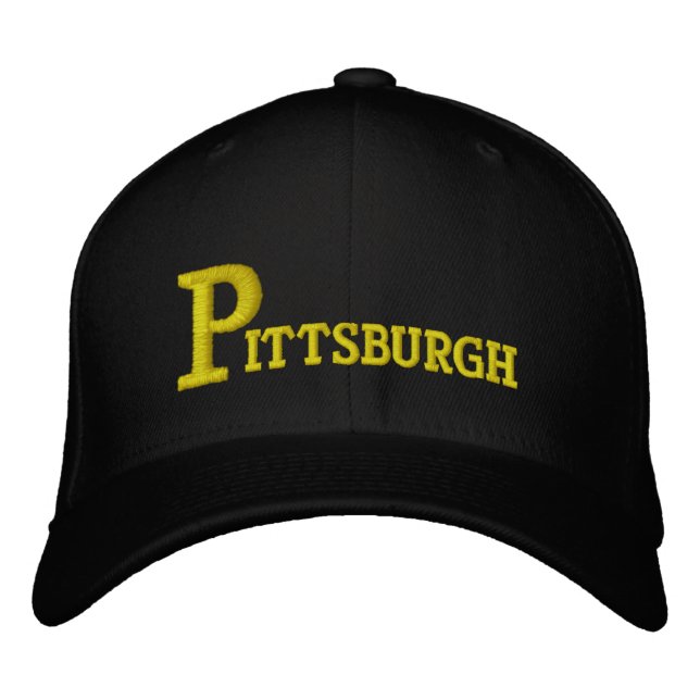 Casquette Brodée Pittsburgh Big P Olde Mode (Devant)