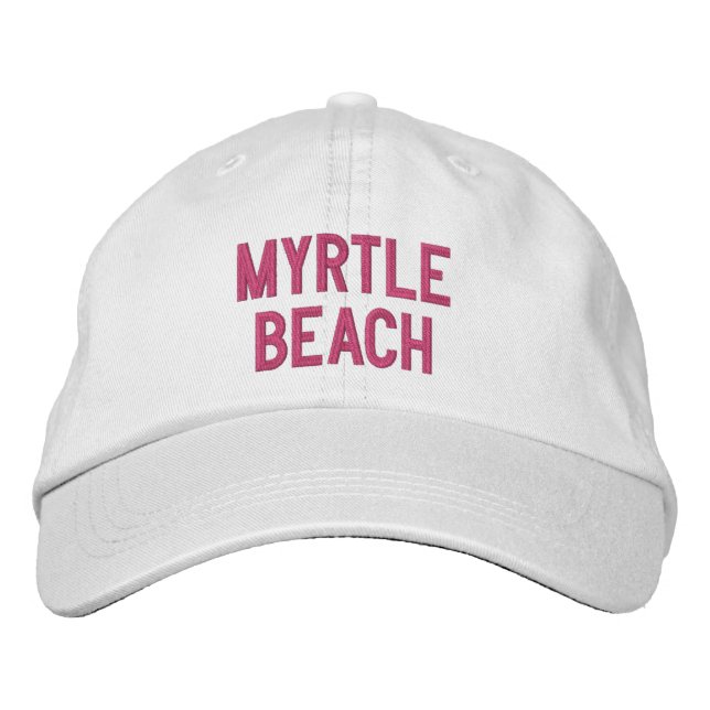 CASQUETTE BRODÉE PLAGE DE MYRTLE (Devant)
