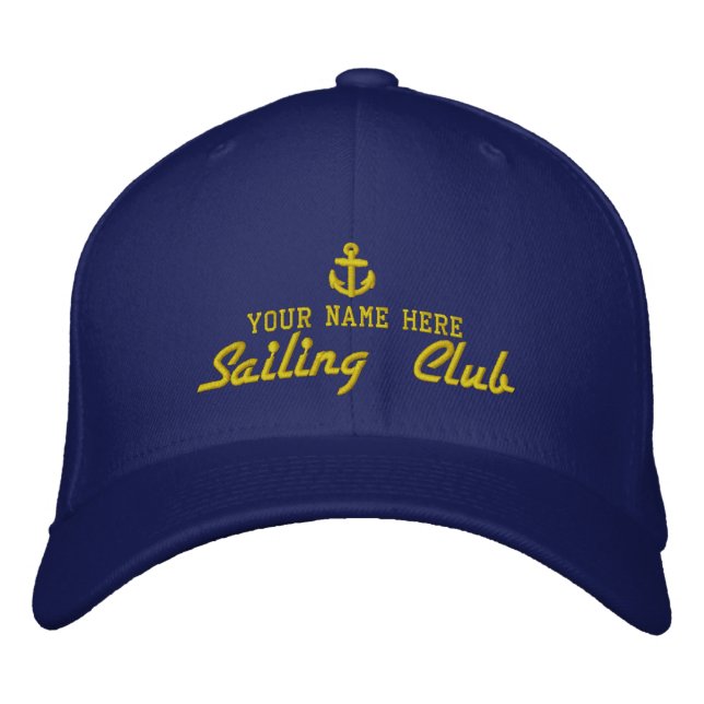 Casquette Brodée Plaisance de club de navigation (Devant)