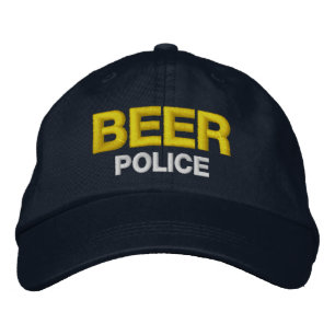 Casquette Brodée POLICE de BIÈRE du golf des hommes drôles de