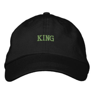 Casquette Brodée Police de nom KING Full Black Cotton Handsome Casq