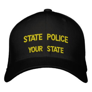 CASQUETTE BRODÉE POLICE D'ÉTAT (AJOUTER VOTRE ÉTAT)
