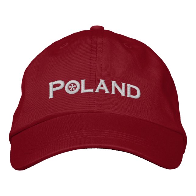 Casquette Brodée Pologne (Devant)