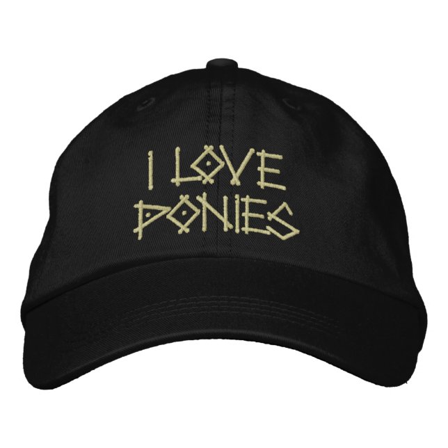 CASQUETTE BRODÉE PONIES (Devant)