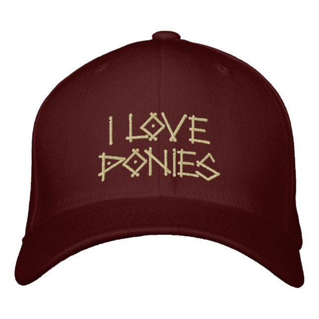 CASQUETTE BRODÉE PONIES (Devant)